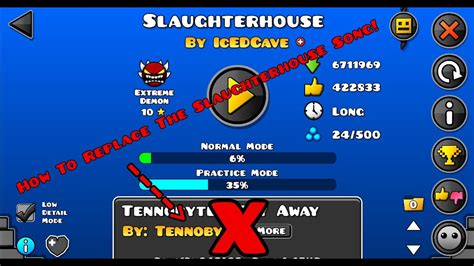 Listen free to Geometry Dash - Nine Circles. . Slaughterhouse gd song replacement